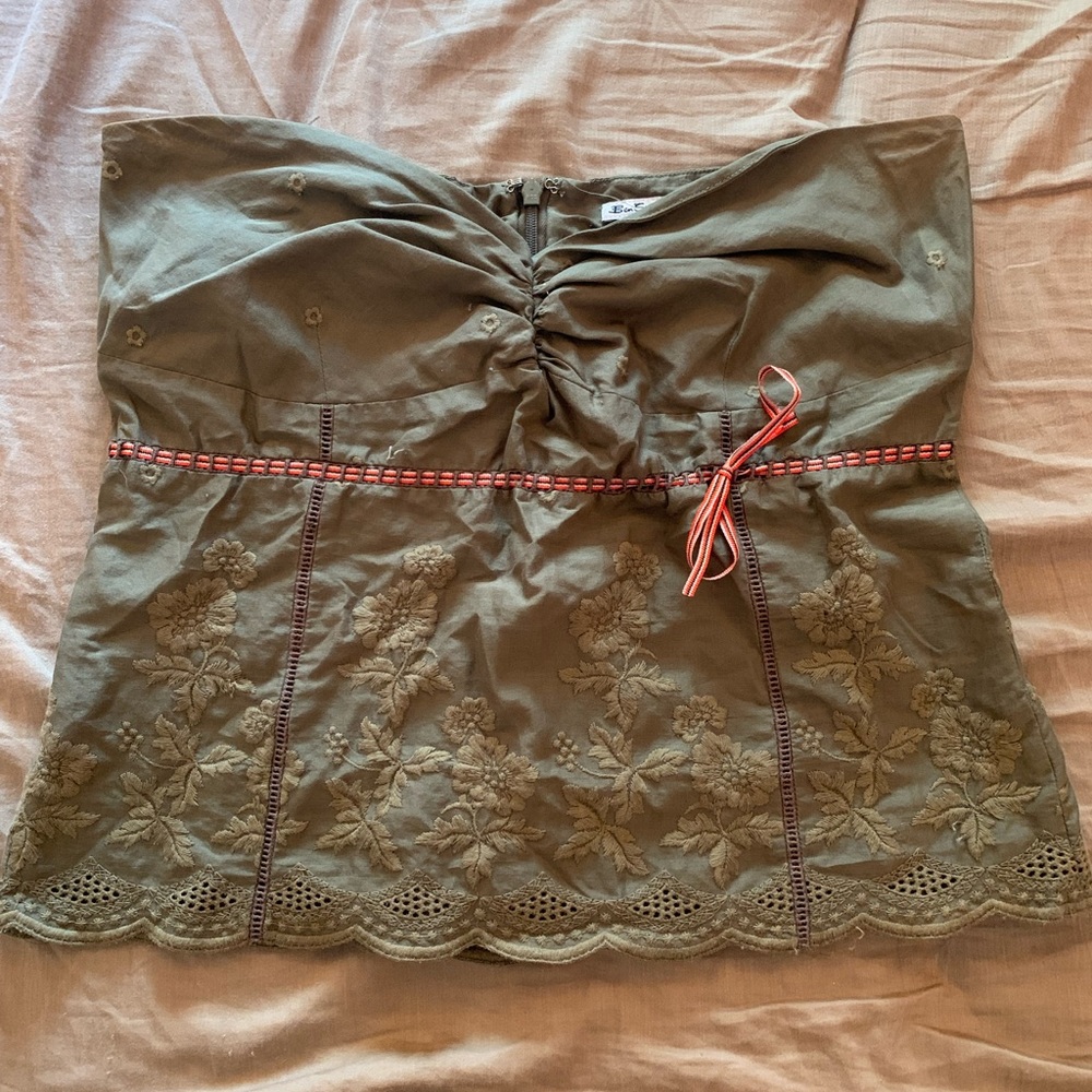 Ben Sherman Green floral Top